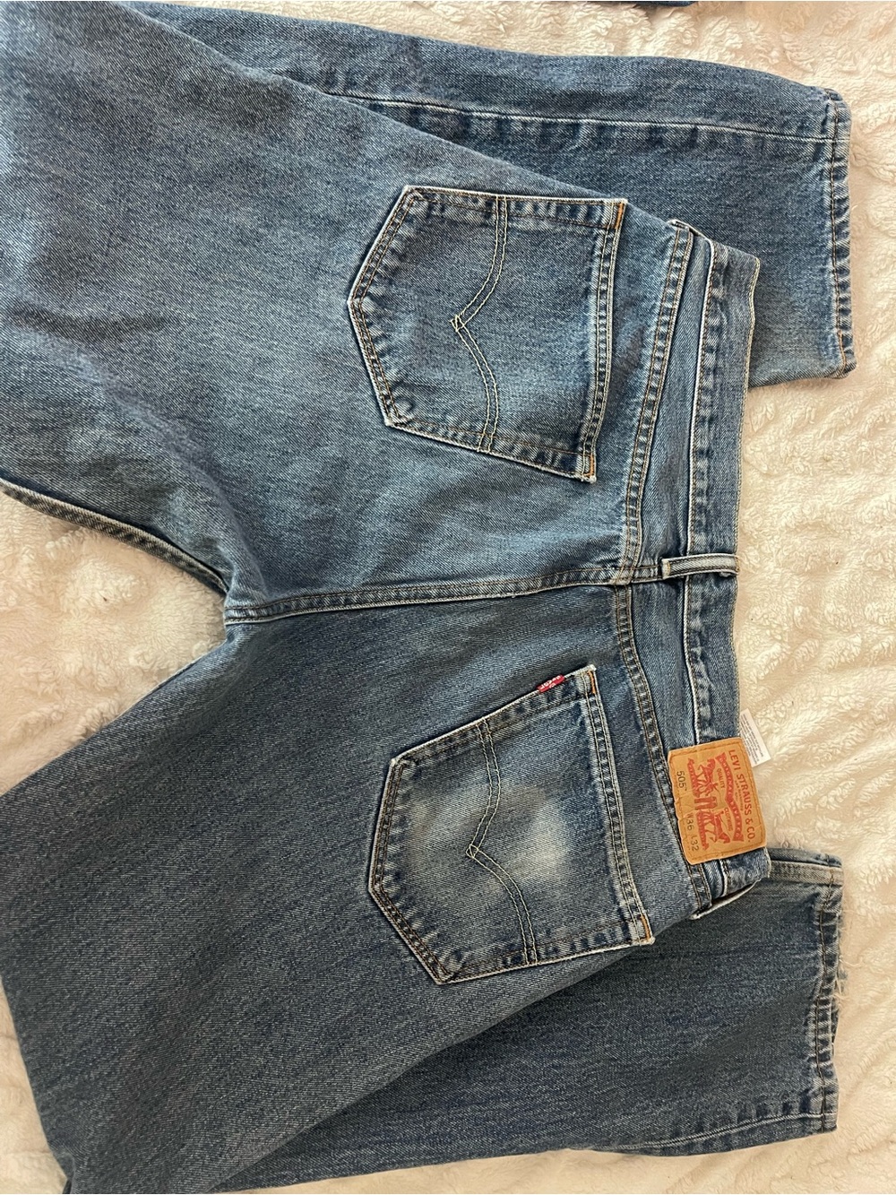 Levi's Straight-Leg Blue Denim Jeans - Picture 3 of 3